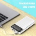 Taşınabilir Şarj Cihazı 15000 mAh Güç Bankası Harici Pil Paketi Akıllı Telefon Tablet vb. ile Uyumlu Ultra İnce Tasarım Telefon Şarj Cihazı PowerBank, Beyaz, 15000 mAh