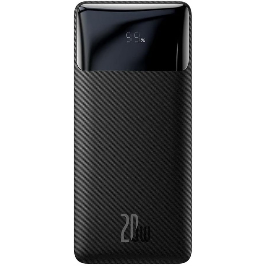 Baseus Bipow Dijital Ekranlı 20W 20.000 mAh Powerbank Siyah