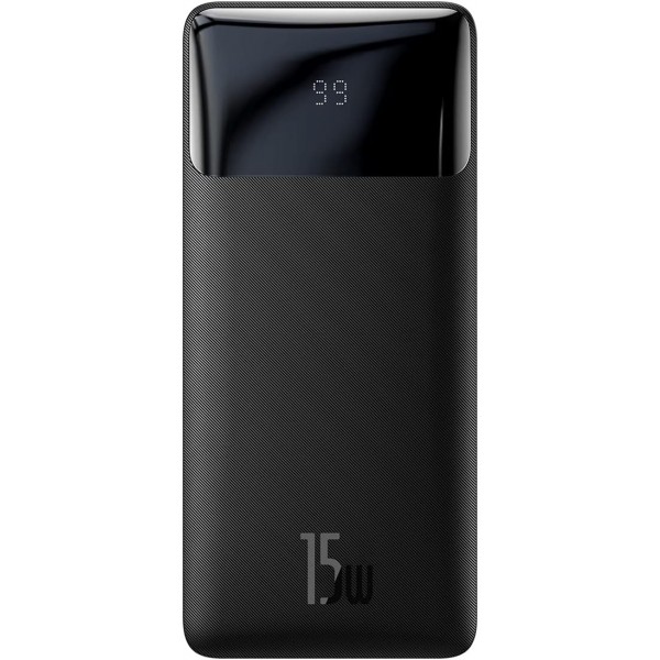 Baseus Bipow Dijital Ekranlı 15W 30.000 mAh Powerbank Siyah…