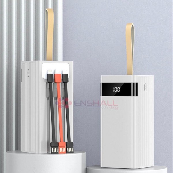 Enshall 50.000 mAh Dahili Kablolu Powerbank…