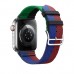 Apple Watch Hermès - 45 mm Simple Tour Casaque Rouge H/Bleu Saphir