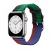 Apple Watch Hermès - 45 mm Simple Tour Casaque Rouge H/Bleu Saphir