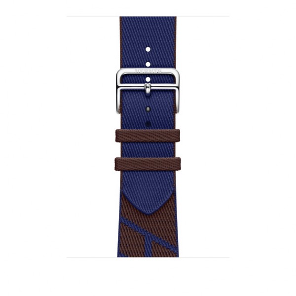 Apple Watch Hermès - 45 mm Simple Tour Jumping Rouge Sellier/Bleu Saphir