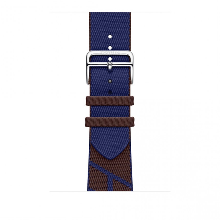 Apple Watch Hermès - 45 mm Simple Tour Jumping Rouge Sellier/Bleu Saphir