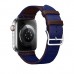 Apple Watch Hermès - 45 mm Simple Tour Jumping Rouge Sellier/Bleu Saphir