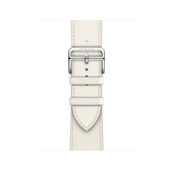 Apple Watch Hermès - 41 mm Simple Tour Blanc Swift Deri