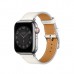 Apple Watch Hermès - 41 mm Simple Tour Blanc Swift Deri