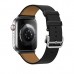 Apple Watch Hermès - 45 mm Simple Tour Boucle Déployante Noir Swift Deri