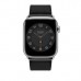 Apple Watch Hermès - 45 mm Simple Tour Boucle Déployante Noir Swift Deri