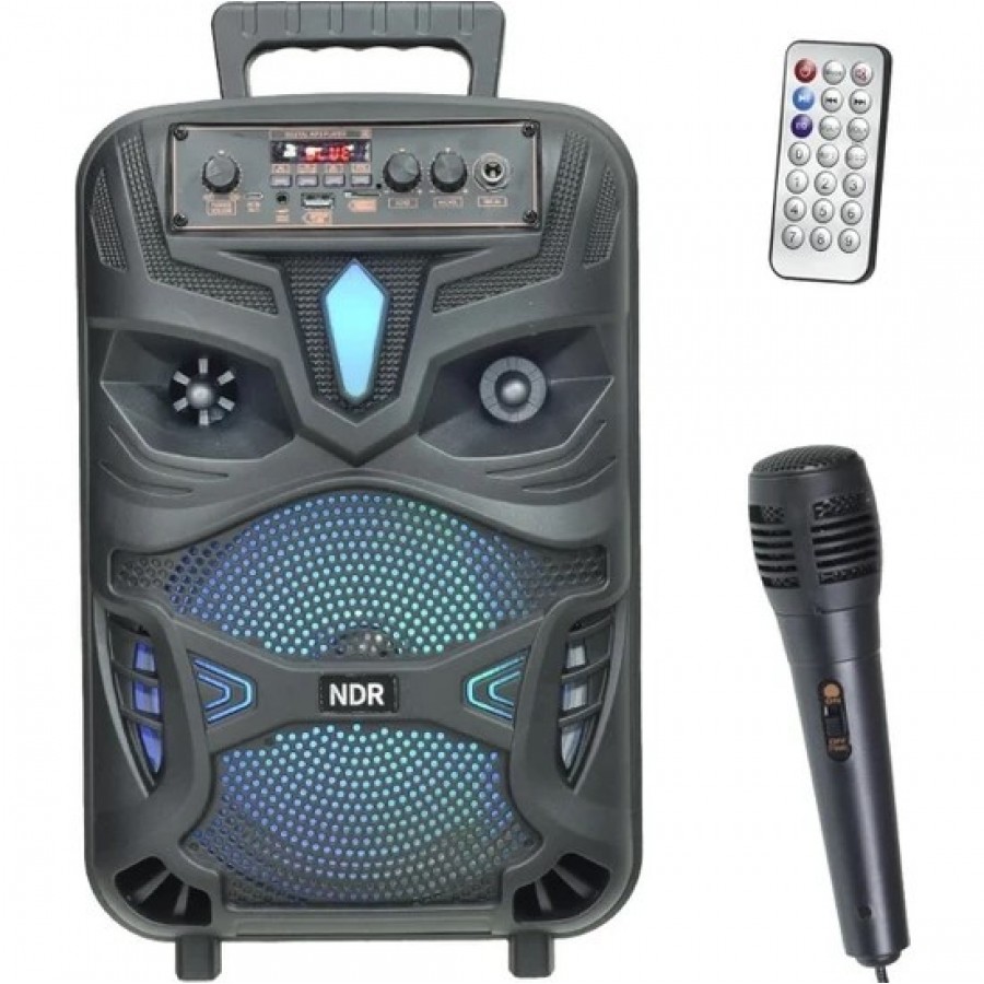 Auris NDR-P55 USB - Sd - Bluetooth'lu Kablolu Mikrofon 8'' Portatif Ses Sistemi Hoparlör