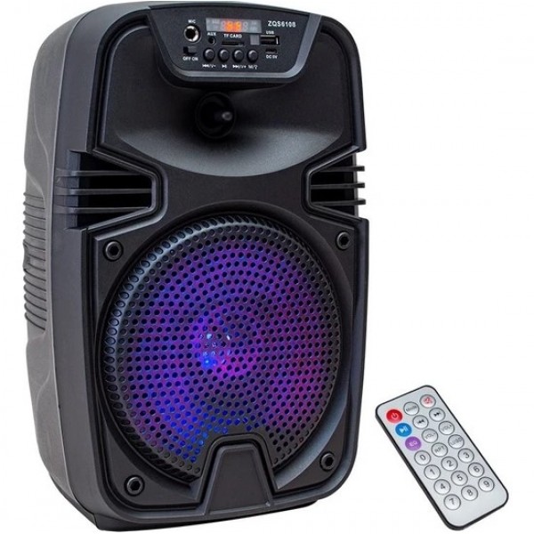 Mtc ZQS-6108 Hoparlör 10W 16CM Usb-Sd-Fm-Bt Destekli Kumandalı Mikro…