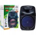 Mtc ZQS-6108 Hoparlör 10W 16CM Usb-Sd-Fm-Bt Destekli Kumandalı Mikrofon Girişli Taşınabilir Hoparlör
