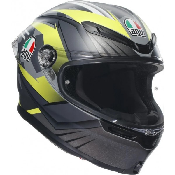 Agv K6 Kask Excite Matt Camo Yellow