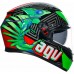 Agv K3 Kask Kamaleon Siyah Kırmızı Yeşil