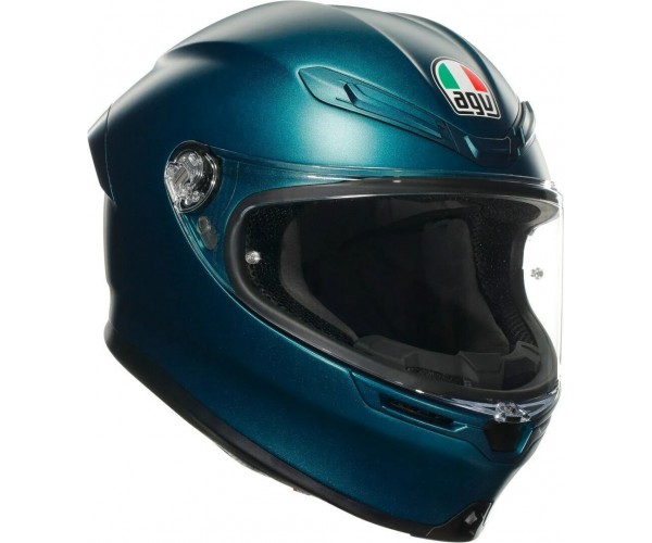 Agv K6 S Kask Mono Petrolio Mat…