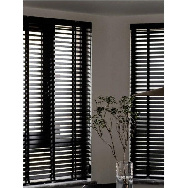  Wooden Blinds Doğal Ahşap Jaluzi Perde 50mm, Alüminyum Kasalı Jal…