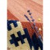 Tekno Trust Kırmızı Dalen Etnik Desenli El Dokuma Yün Halı Kilim 110 x 142 cm Mutfak Düz Saçak Yünlü