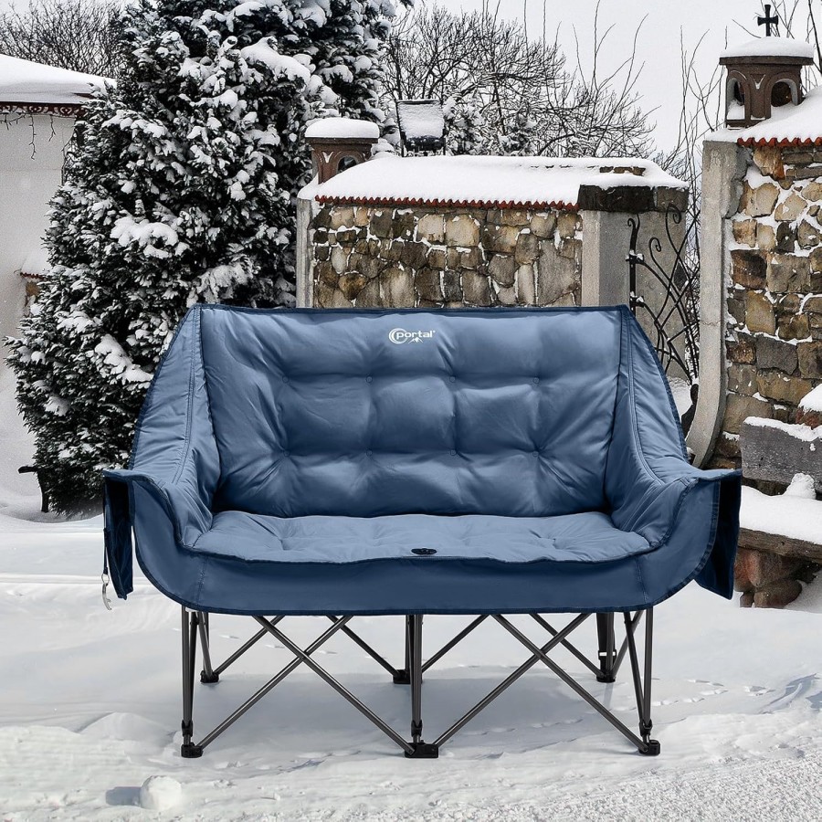 Çift Kişilik Kamp Sandalyesi Sünger Destekli Komfort