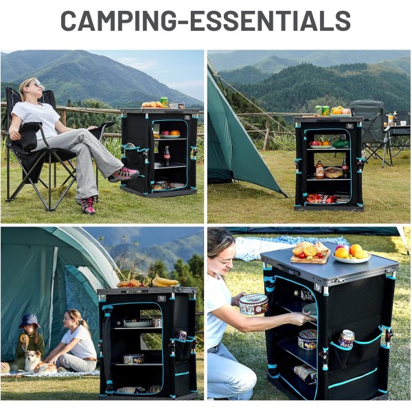 Katlanabilir Kamp Mutfak Dolabı Otomatik Kurulum&hellip;