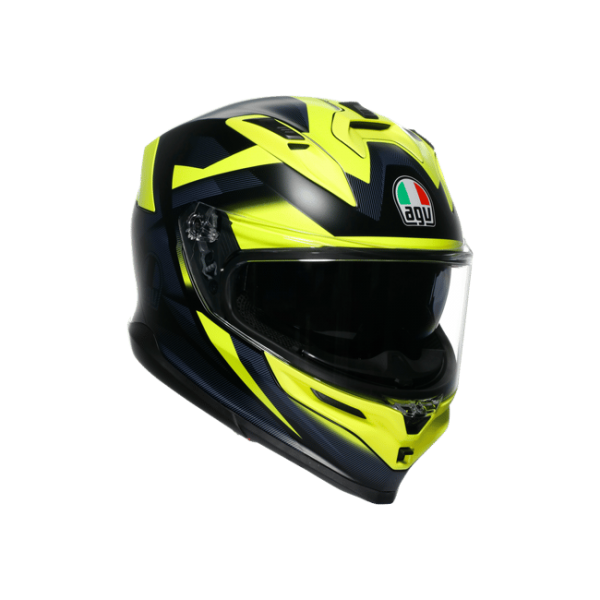 Agv K7 MPLK Glımpse Matt Black Yellow Fluo Kapalı Kask&hellip;