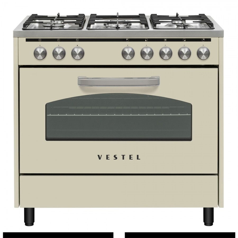 Vestel SF 9521 Retro Bej Kuzine Fırın